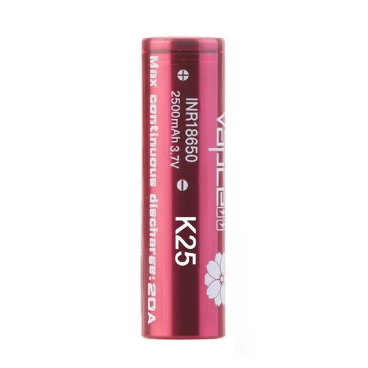 Vapcell K25 18650 2500mAh Battery